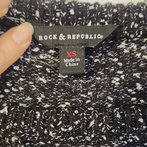 Rock & Republic Marbled  Knit Top Xs